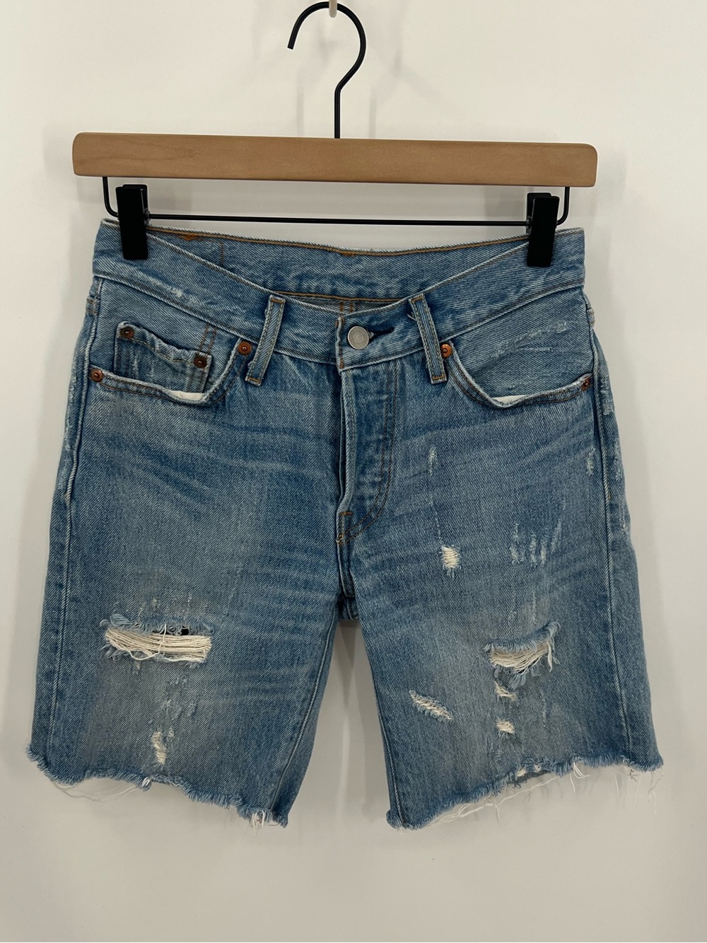 Levis Blue Denim woman’s Bermuda Shorts